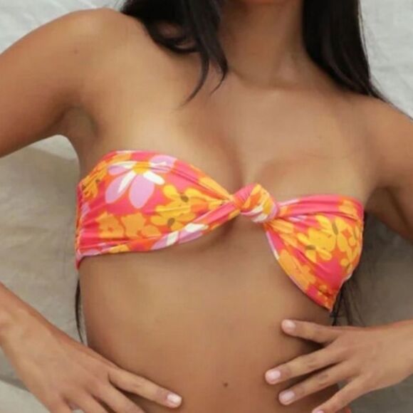 Free People x Stone Fox Swim Lele Bikini Top in Lei Lei Size Small - Picture 2 of 6